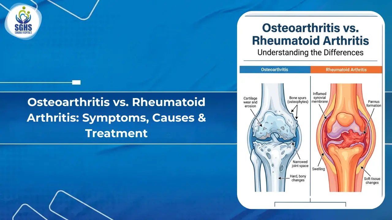 Osteoarthritis vs. Rheumatoid Arthritis - Symptoms, Causes & Treatment
