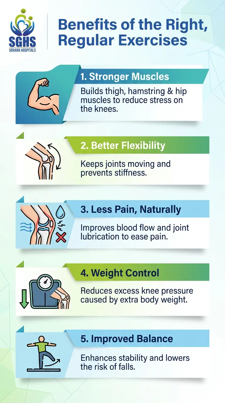 Benefits of Regular Excercise for Knee