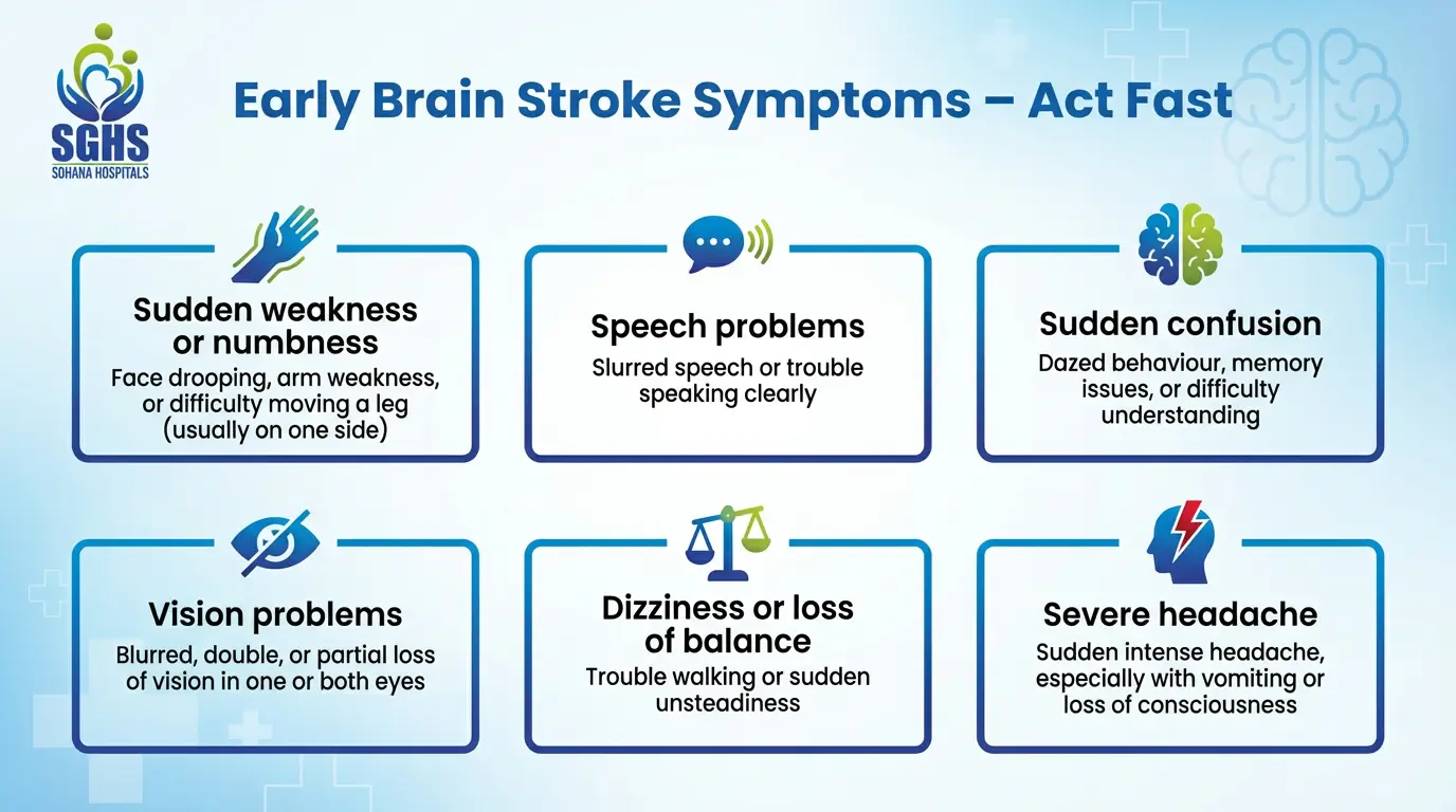 Early Brain Stroke Symptoms
