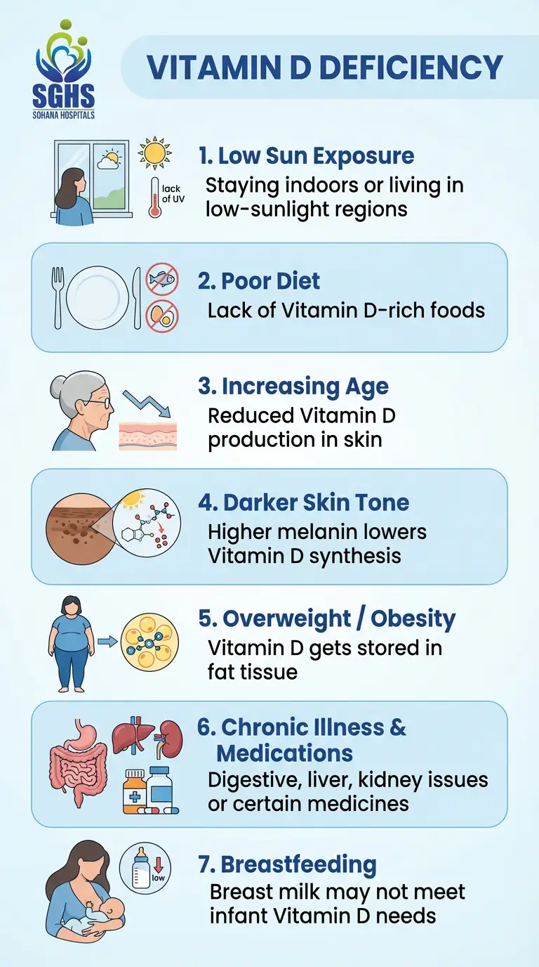 Reasons for Vitamin D Deficiency