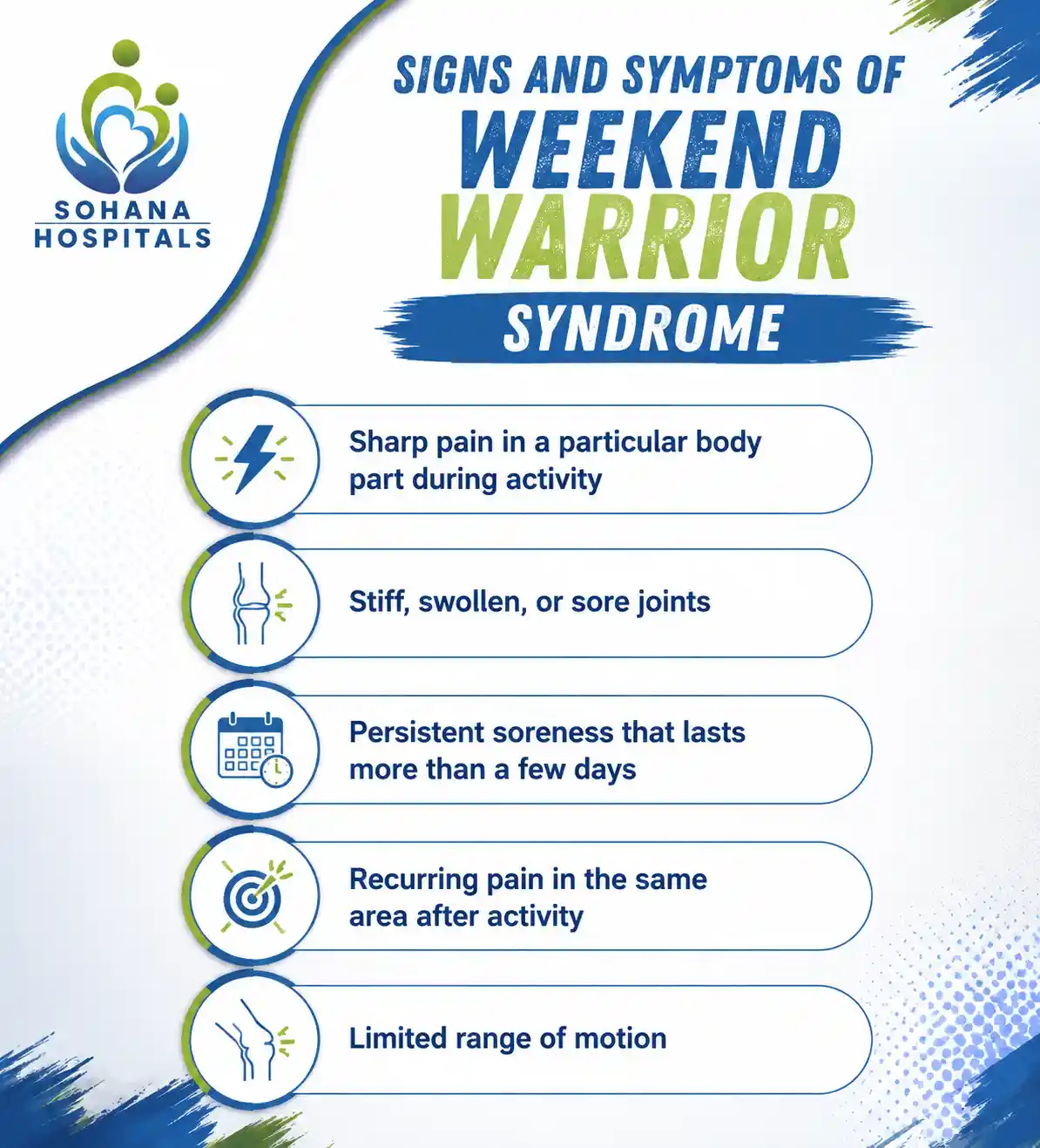 Signs and Symptoms of Weekend Warrior Syndrome