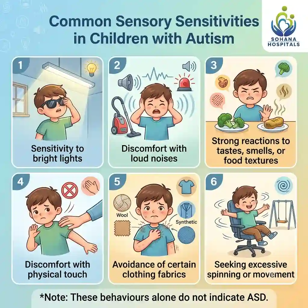 Common Sensory Sensitivities in Children with Autism